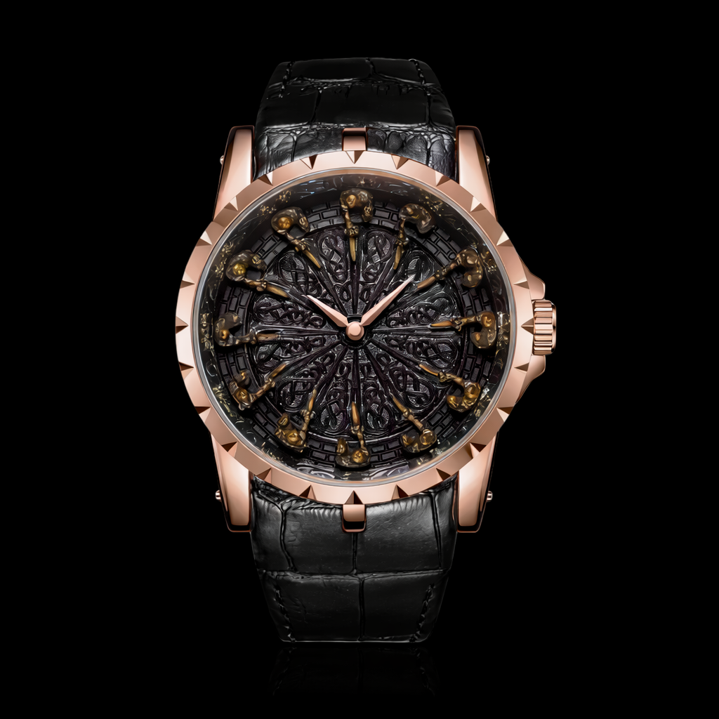 Stylish Men's "12 Knights" Quartz watch, water-resistant.