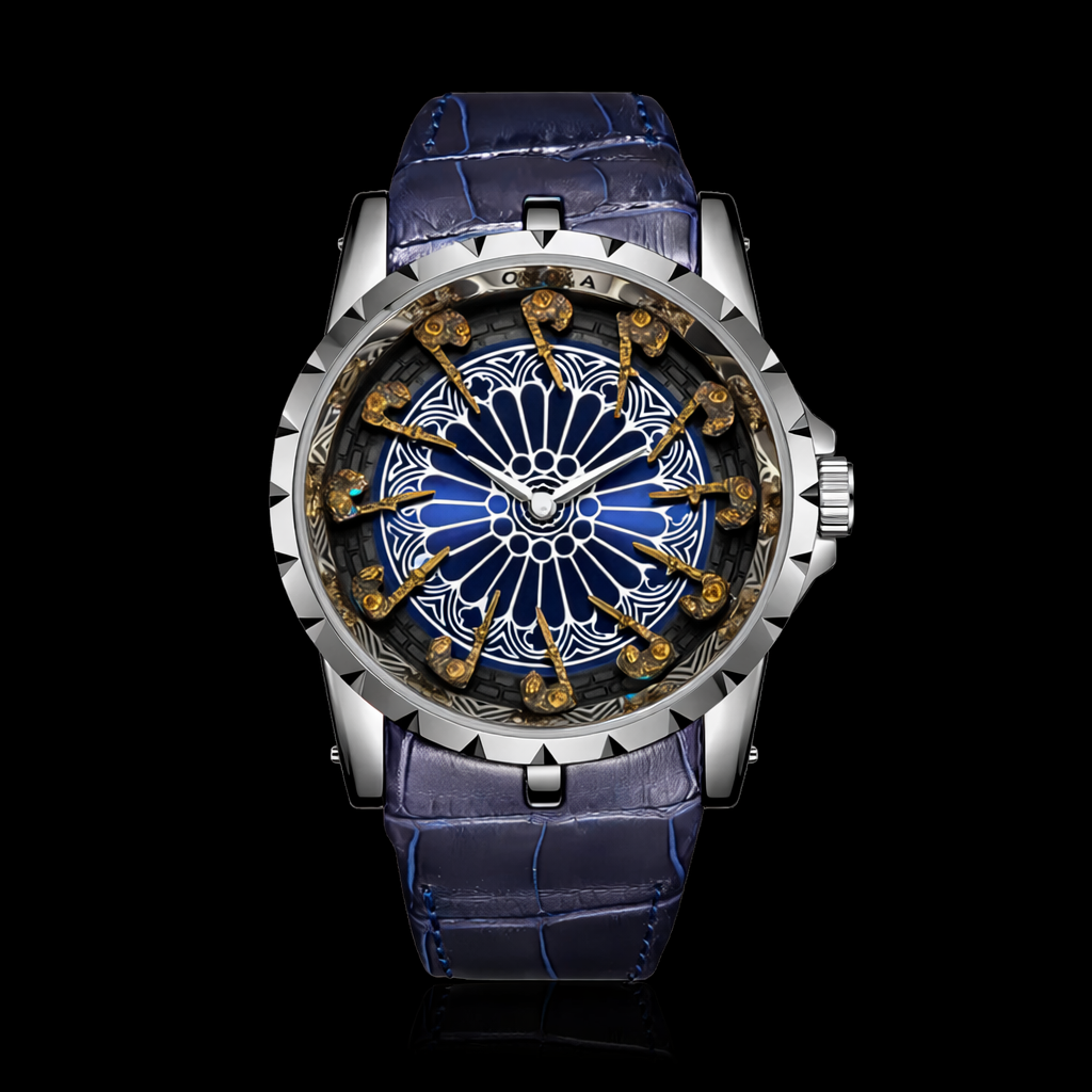 Stylish Men's "12 Knights" Quartz watch, water-resistant.
