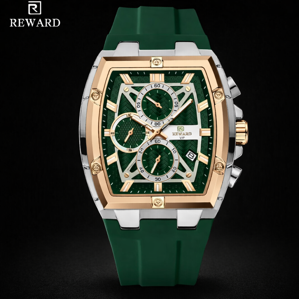Reward — Massive Men’s Quartz Chronograph Watch with Calendar