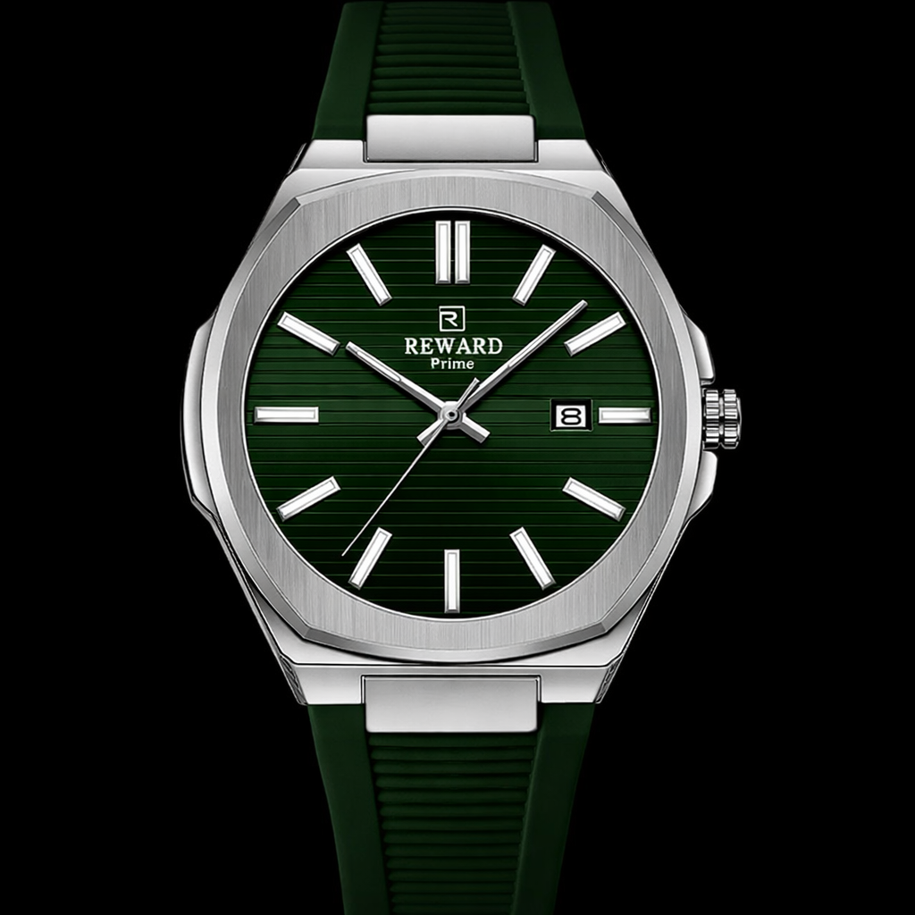 Reward Men’s Quartz Sports Watch, Waterproof, Silicone Strap